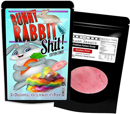 Miniatura 3 de Bunny Rabbit Sht Cotton Candy – Regalos de broma de algodón de azúcar – Divertida cesta de Pascua para adultos – Relleno de calcetines – Bunny Toots