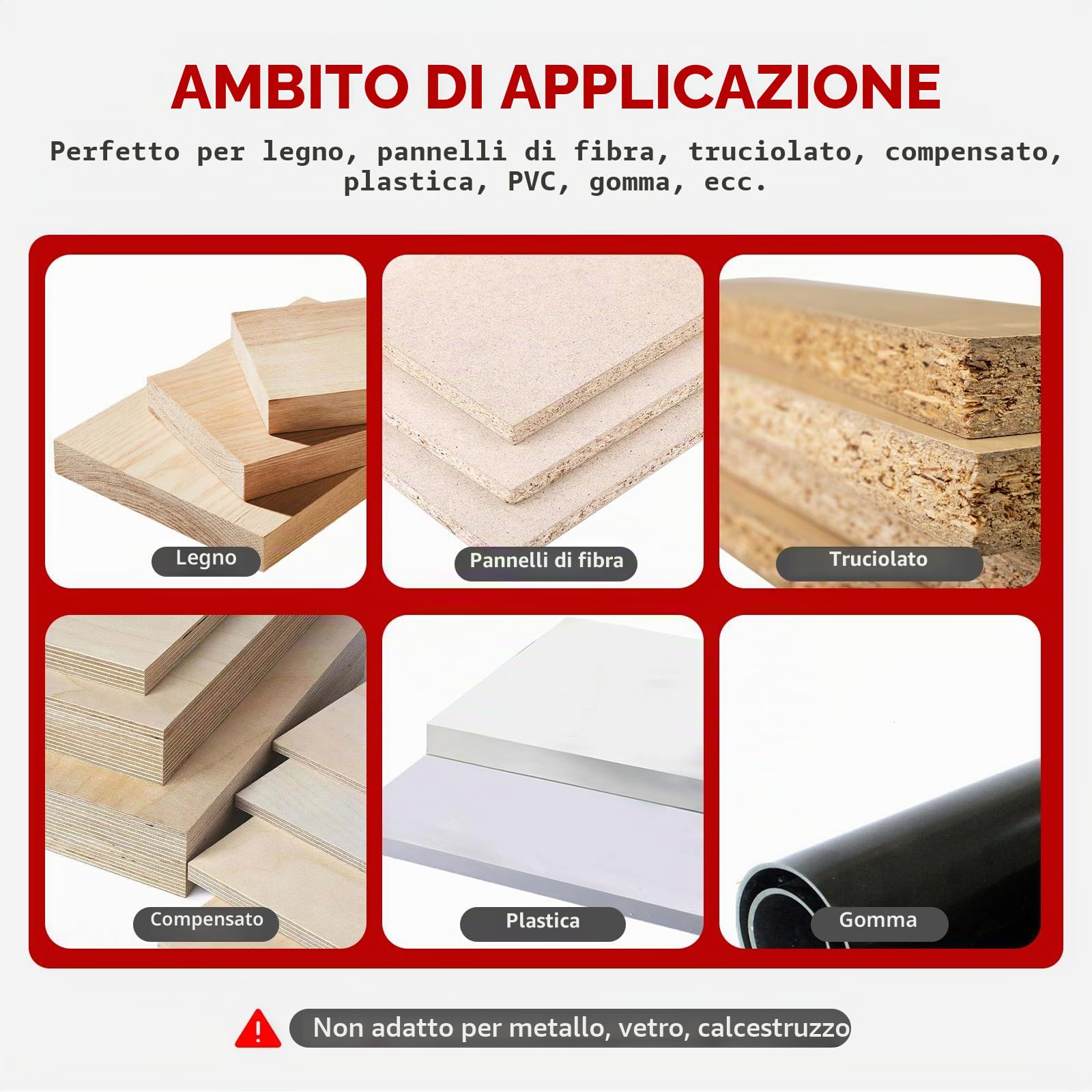 Set di 5 punte per trapano a svasatura per legno, con attacco esagonale, in HSS-M2, fori precisi, per officina, lavorazione del legno