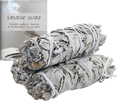 Ancientveda Essential Sage - Paquete de 3 ramas aromáticas