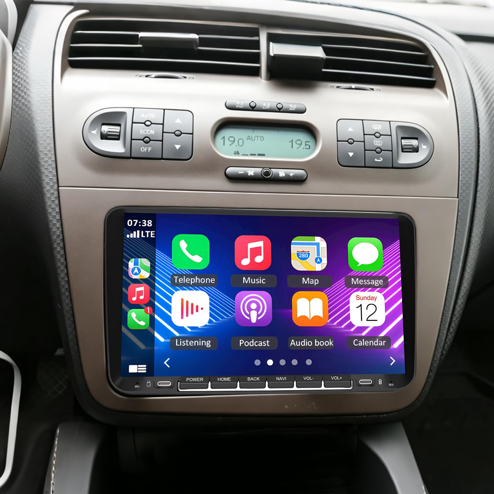 Autoradio 4+64 Go pour Seat Altea 2004-2015 avec CarPlay et Android Auto