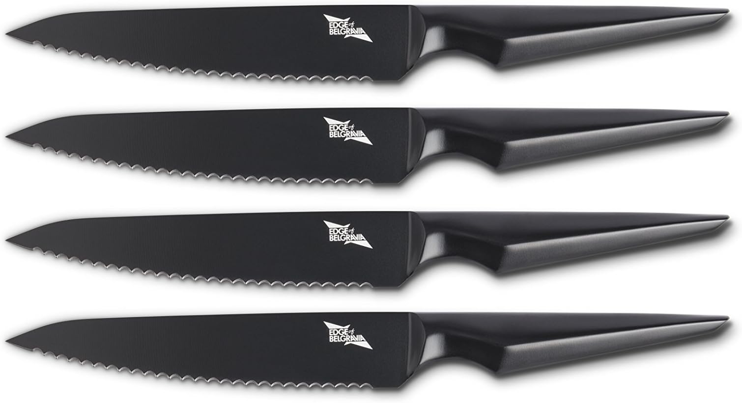 Edge of Belgravia Galatine Bread Knife Set (4 pc), Stainless Steel Bread Knife Set by Edge of Belgravia, Kitchen Bread Knife Set - 4