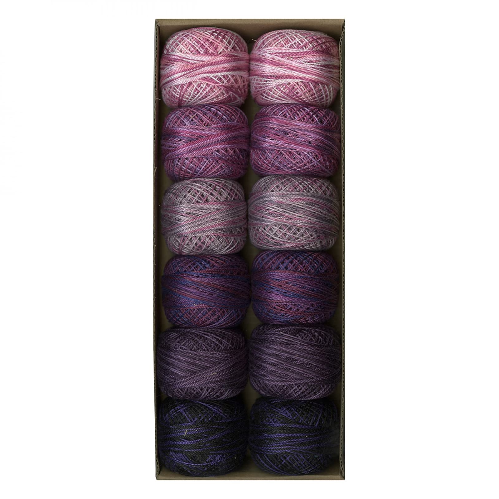 Valdani Pearl Cotton Sz 12 | Two Violets | 109 Yds/Ball