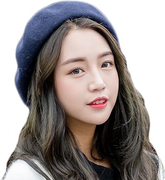 Beret Beanie Hat Vintage French Wool Beret Cap Casual Classic Solid Color Winter Beret Hats