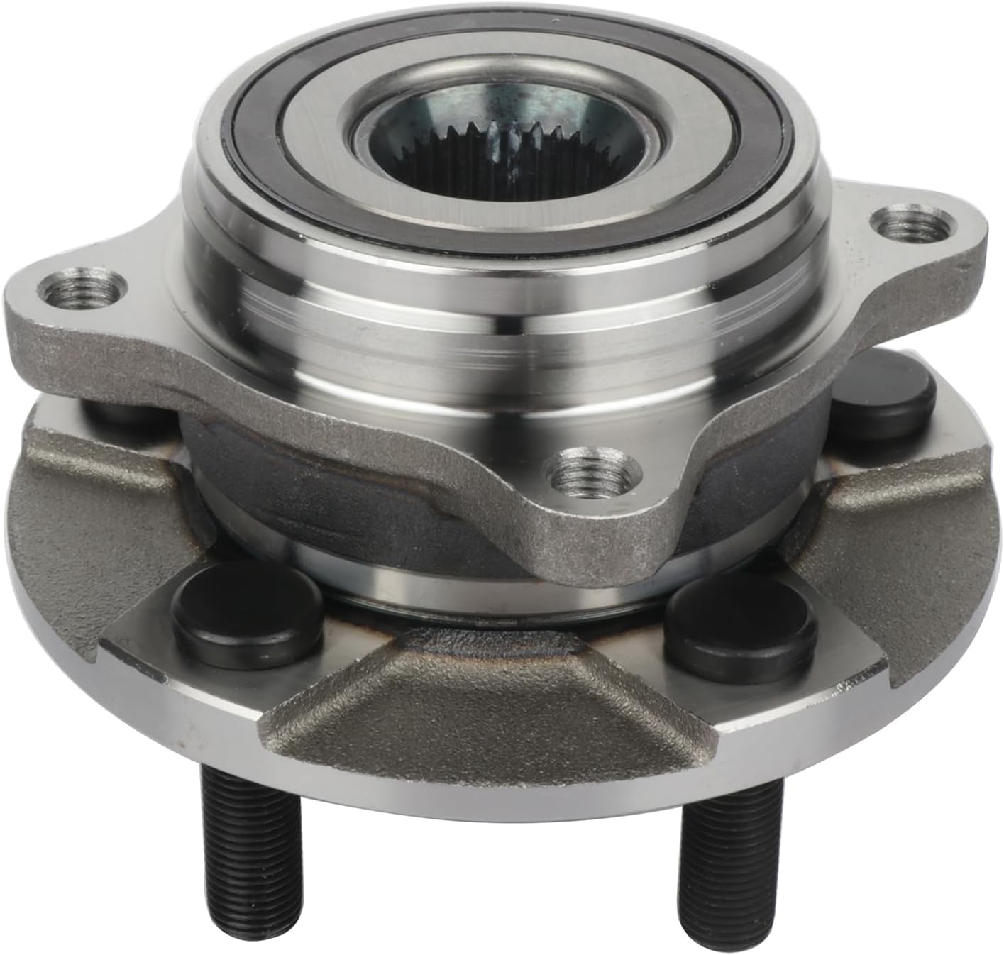 SCITOO Front 513346 and Rear 512517 4PC Wheel Hub Bearing for 2015-2020 for Ford Mustang 2.3L 3.7L 5.0L 5 Lugs w/ABS
