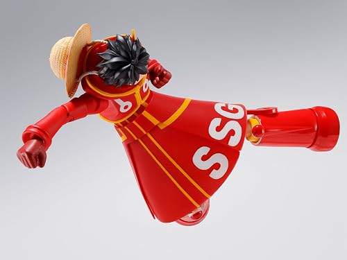 TAMASHII Nations S.H. Figuarts One Piece Monkey D. Luffy Tête d'oeuf Miraishima – Env. 150 mm, Figurine d'action pré-Peinte en PVC et ABS - 5