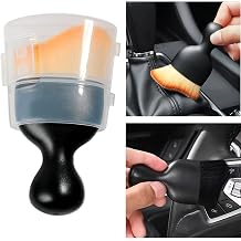 IPELY Car Interior Cleaning Brush, Super Soft Car Dust Brush, Car Accessories Car Interior Detailing Brush for Car Dashboard, Air Conditioning Vents, Leather, Computer, No Scratches 2 Pack, Yellow