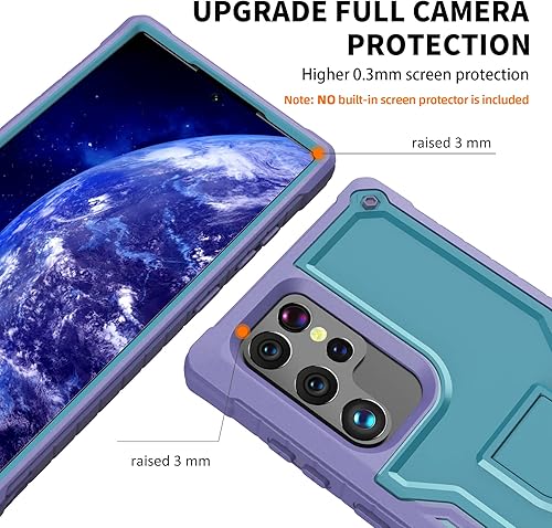 Miniatura 63 de DUOPAL Funda para Samsung Galaxy S22 Ultra 5G (no es compatible con teléfonos no Plus o Plus), protección de grado militar a prueba de golpes, Negro