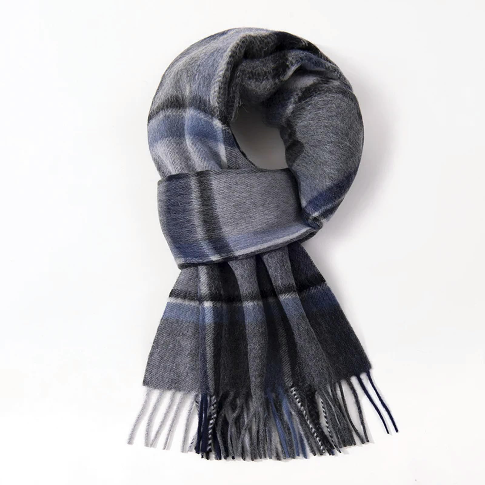 MdybF Sciarpa Uomini Sciarpa Lunghi Inverno Le Sciarpe Calde Craspelli Classici Scialcini Per Sciarpa A Quadri A Righe A Strisce
