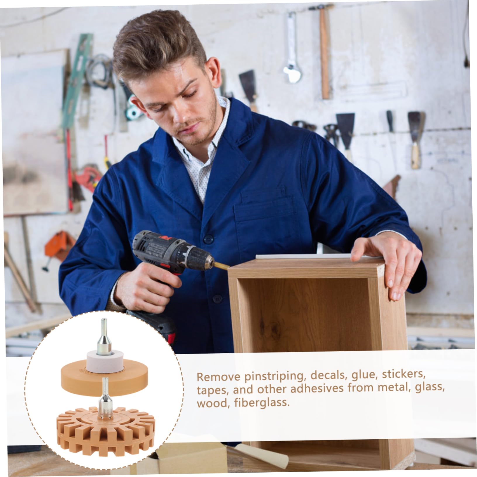 SOLUSTRE 10piezas Ruedas De Borrado para Adhesivos y Calcomanías Eliminador De Pegamento Rueda Eraser para Superficies Variadas Kit De Herramienta De Limpieza