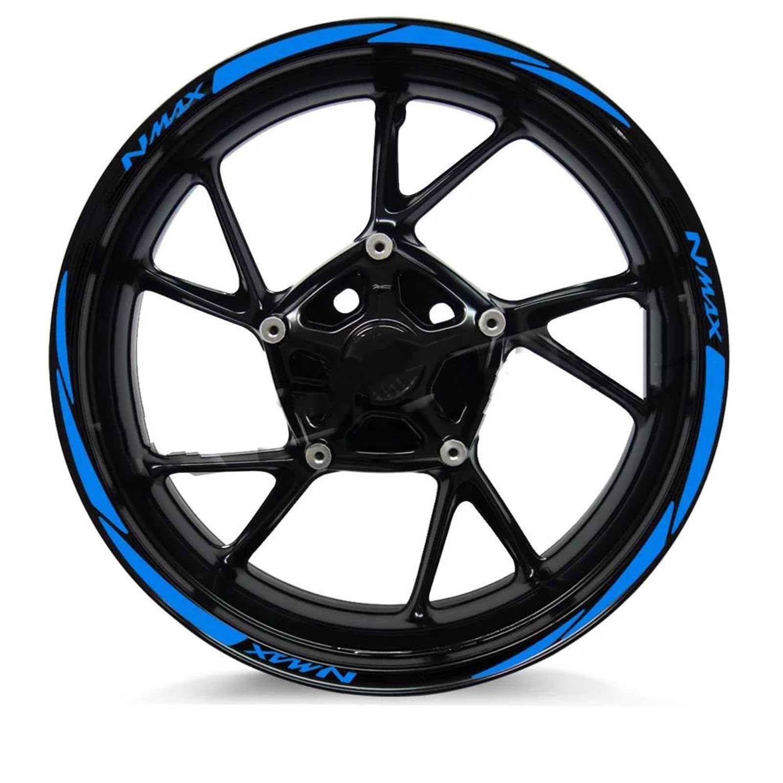 Hjkdsz Style 4 Motorcycle Stickers Reflective Wheel Rim For Nmax 125 155 160 Nmax155 Nmax160 Nmax125(Style 4)