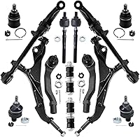 Vista 114 de Detroit Axle – 12 brazos de control superiores e inferiores delanteros con rótulas, barras de unión exteriores e interiores con topes, barras