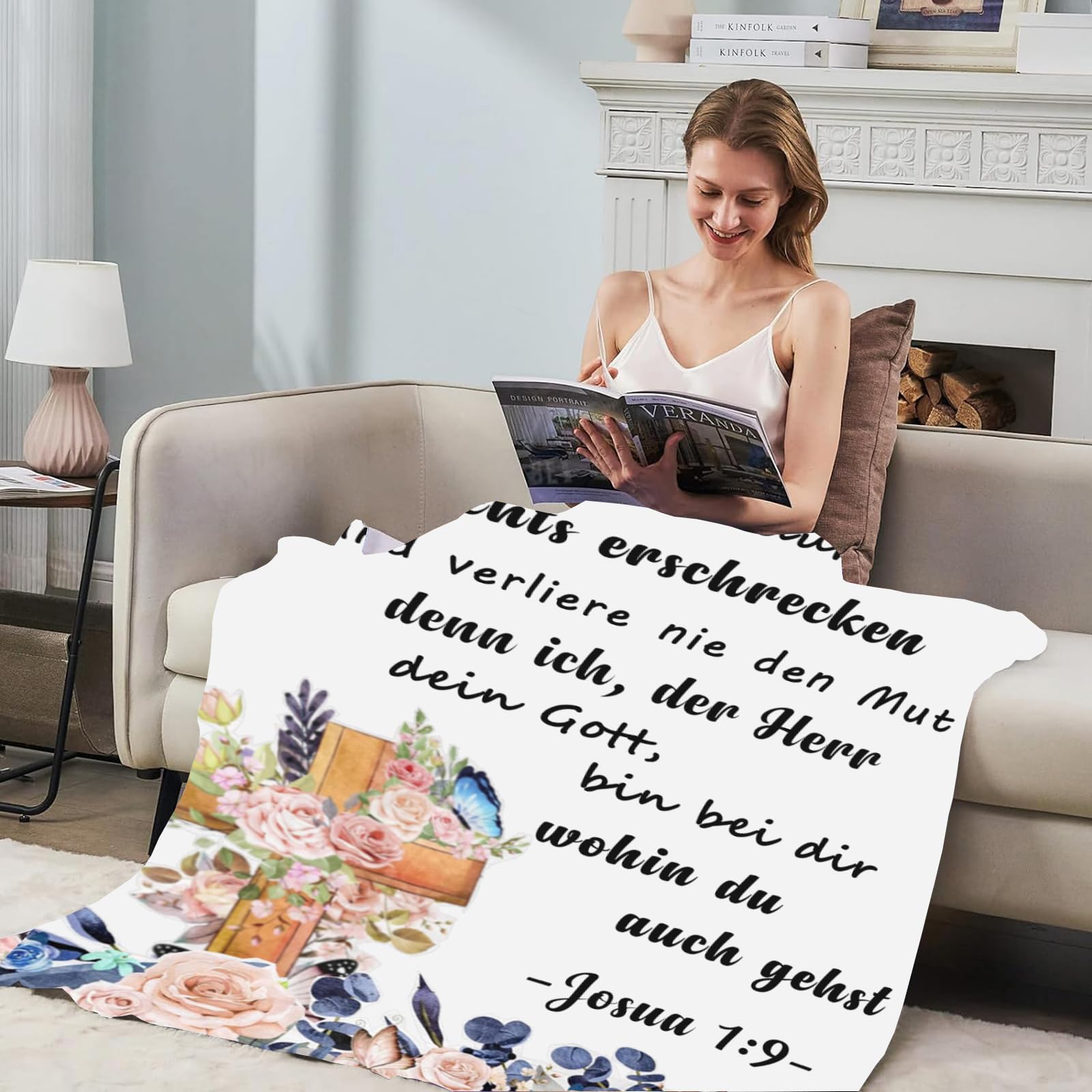 Konfirmation Sponsor Geschenk Decke – 127x165,1 Cm Flanell, Bedruckt – Warm, Kuschelig & Waschbar