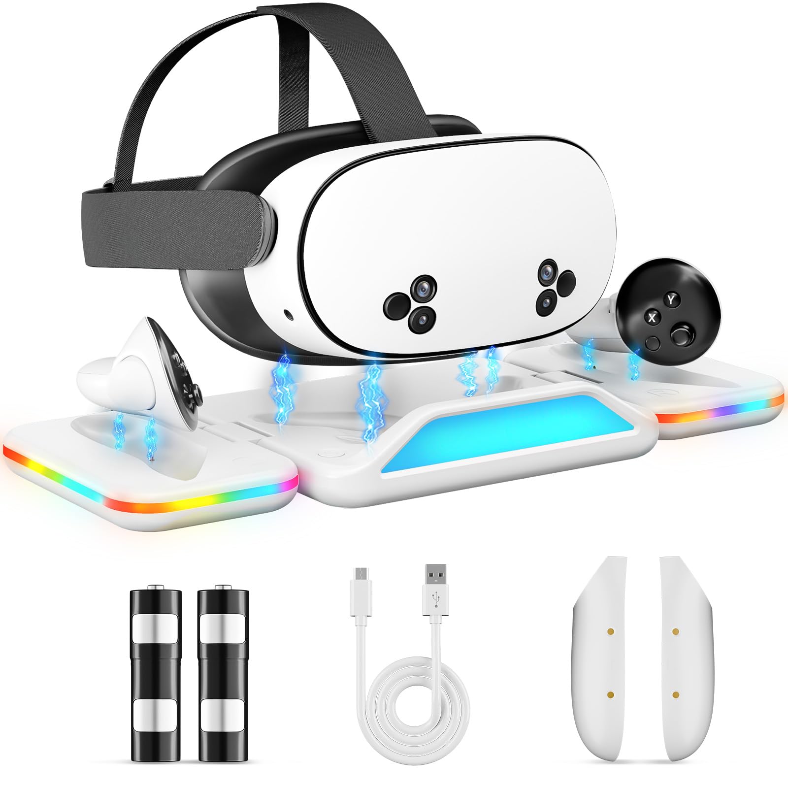 ArocoVr RGB Charging Dock for Meta Quest 3/3S