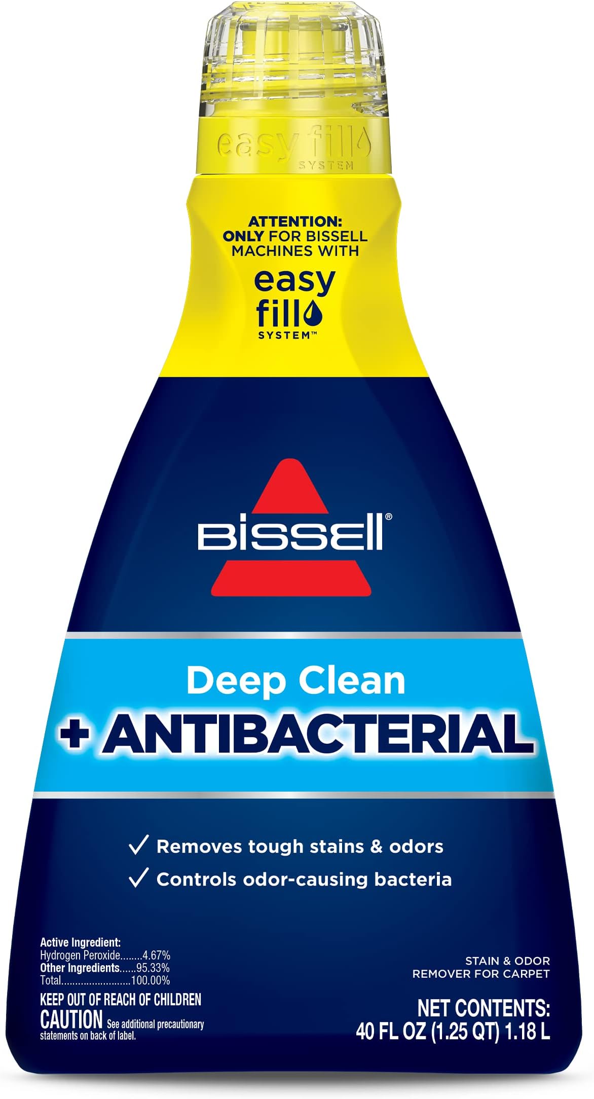BISSELL Deep Clean + Antibacterial Formula, 40 oz. (1568), Model Number: 1568A