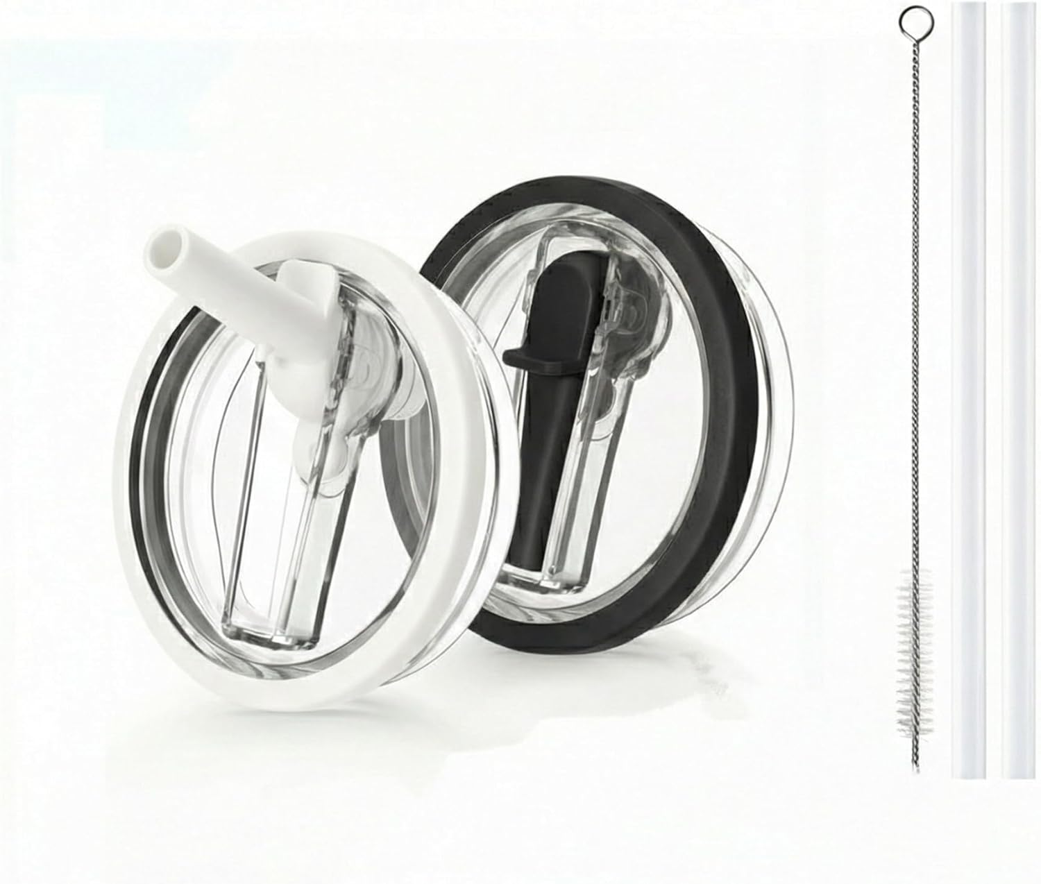 2-Pack Flip Straw Lid Replacement for Stanley Cup 40oz Accessories,Leak Proof Lids for Stanley Quencher H2.0 Spill Proof Tumbler Cover