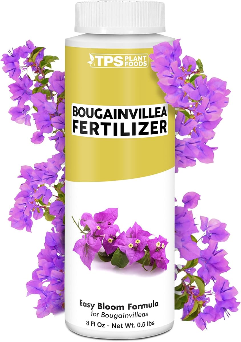 Fertilizante de buganvilla - Alimento líquido para plantas para flores vibrantes, 8 oz | Fomenta más flores, fórmula con alto contenido de potasio, promueve un crecimiento vigoroso, para plantas en macetas y enterradas, fácil aplicación