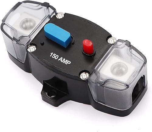 Miniatura 8 de Disyuntor de 12-24 voltios CC 150 A reinicio manual, motor de arrastre de calibre 0-8, audio estéreo para automóvil, bloque de fusibles, inversor