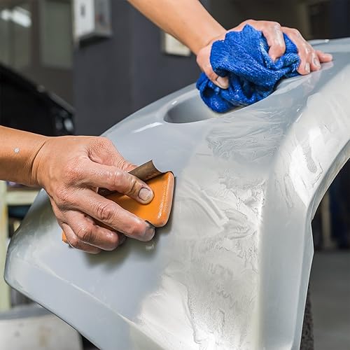 Miniatura 5 de Dura-Gold Hojas de papel de lija húmedo o seco de grano 220, 5-12 x 9 pulgadas, caja de 25 - lijado de corte medio, detalles, pulido automotriz,