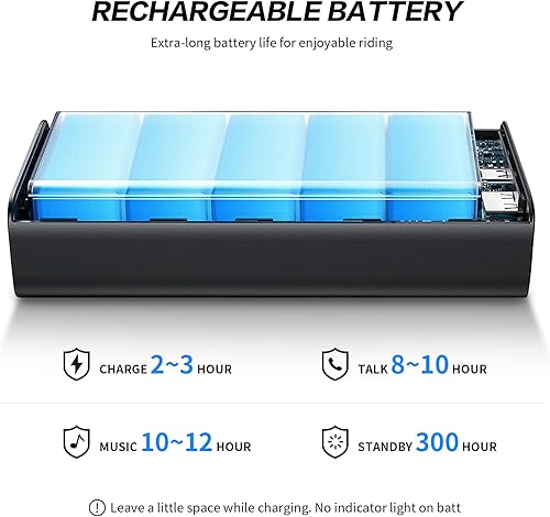 Miniatura 8 de Casco de motocicleta Bluetooth 5.0 integrado con EPS nuevo FreedConn BM2-S, modular, abatible, con doble visera, aprobado por DOT FMVSS-218, MP3, FM