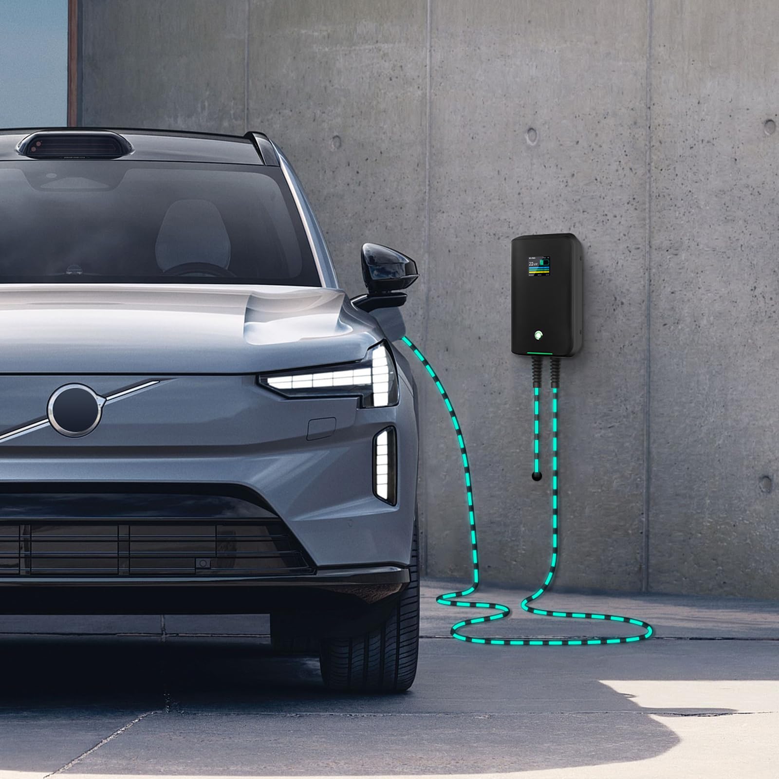 32A Wallbox EV trifásica Estación de Carga para Coches eléctricos (22KW Mode C)