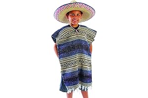 Fun and Colorful Child Size Traditional Poncho