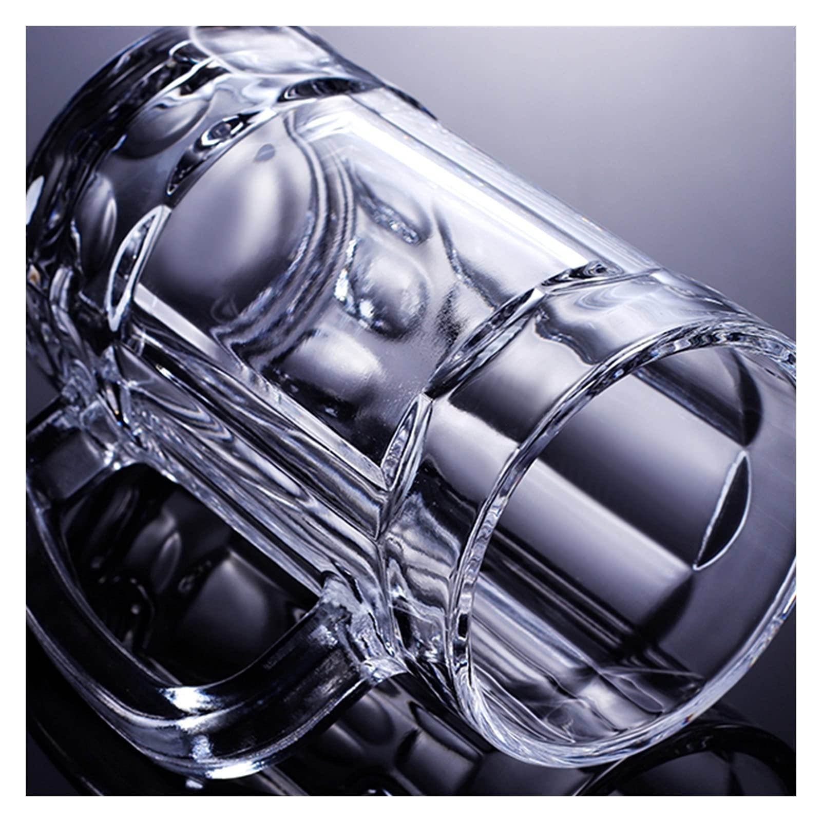 Vasos de cerveza, Vaso de pinta personalizado, tazas cerveza cristal con asa, juego 2 vasos cristalería for bebidas, for agua, vino, zumo, bar