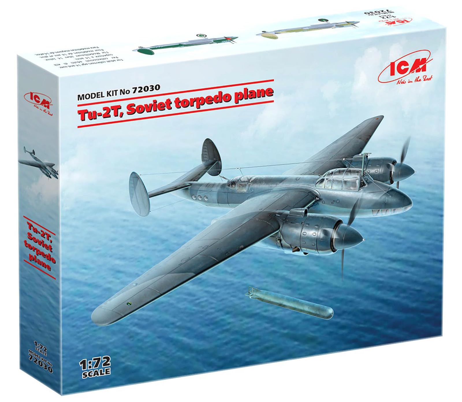 ICM ICM72030 Maquette d'avion bombardier torpilleur soviétique Tu-2T à l'échelle 1/72 - 5
