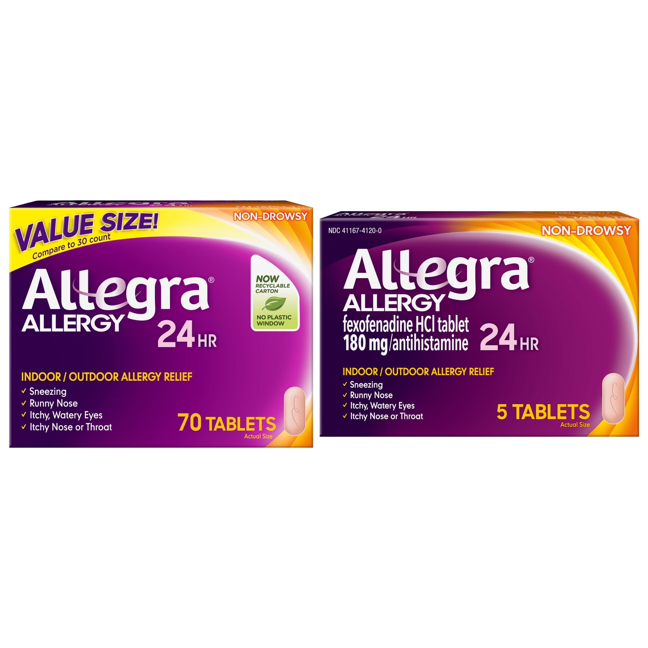 Allegra 70-Count & 5-Count Bundle