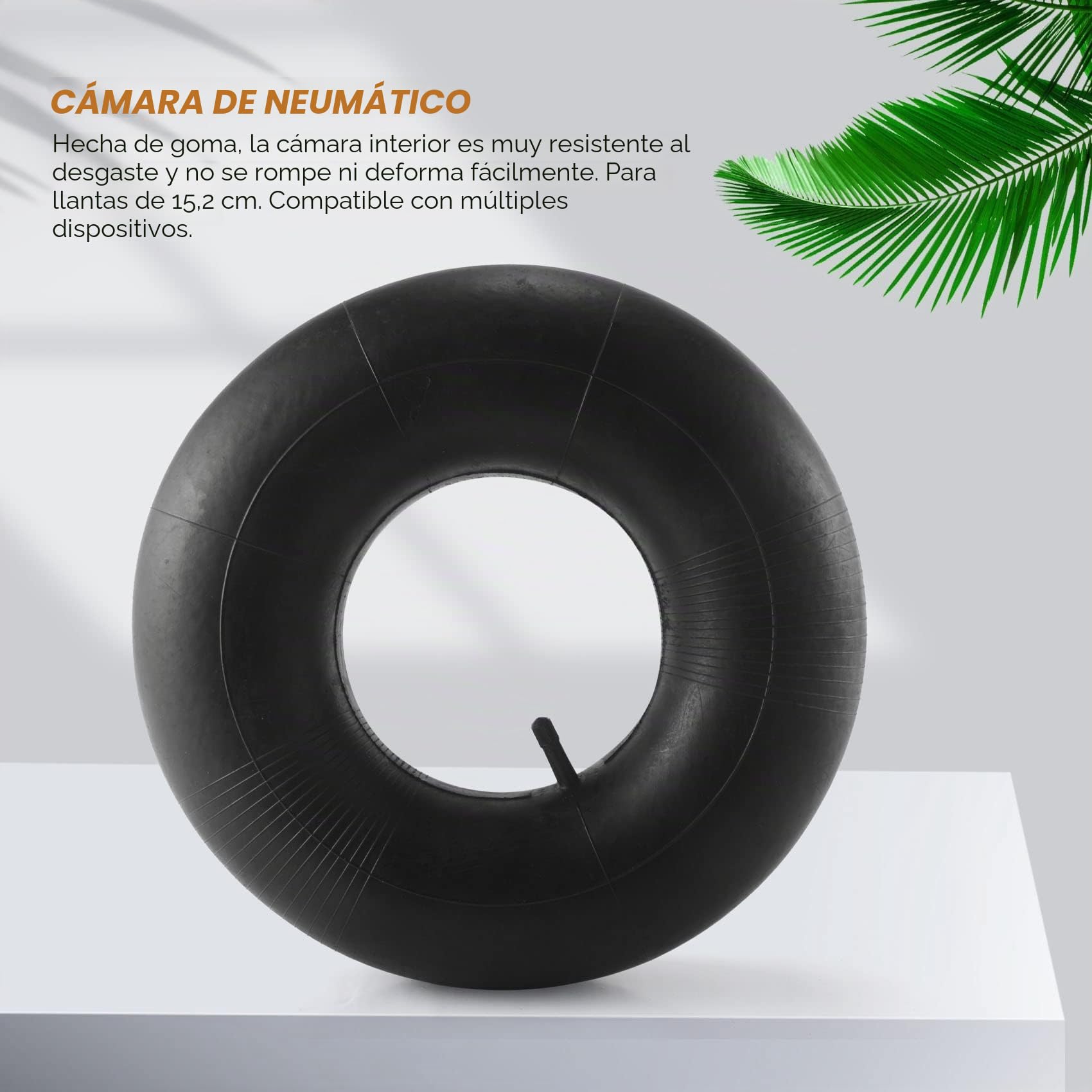 Conjunto de Cámaras de 15X6.00-6 Cámara de para Neumático de Césped 15X6X6 TR13 Tractor de Cortacésped