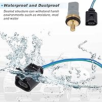 Vista 5 de No.06A919501 Sensor de temperatura del refrigerante de agua W/arnés de conector Pigtail para Audi A4 A6 RS4 RS6 para VW Passat Beetle para Porsche