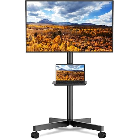 Amazon 32 65型推奨 アイリスオーヤマ テレビスタンド 移動式 高さ調節可 棚付き テレビ台 モニタースタンド ディスプレイスタンド ブラック Uts S7016s ローボード テレビ台 オンライン通販