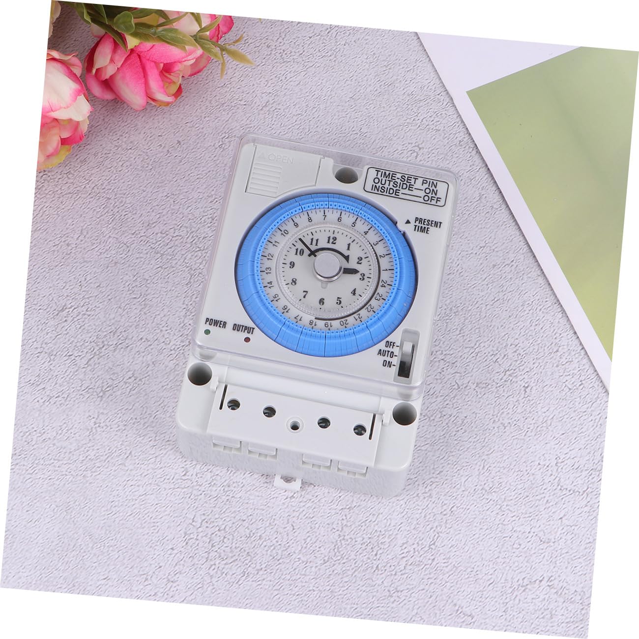 BESPORTBLE Mechanischer Zeitschalter für Küche 110-230vac Weiß aus PC mit Präziser Zeitschaltuhr und Einfachem Design zum Backen und Haushalt