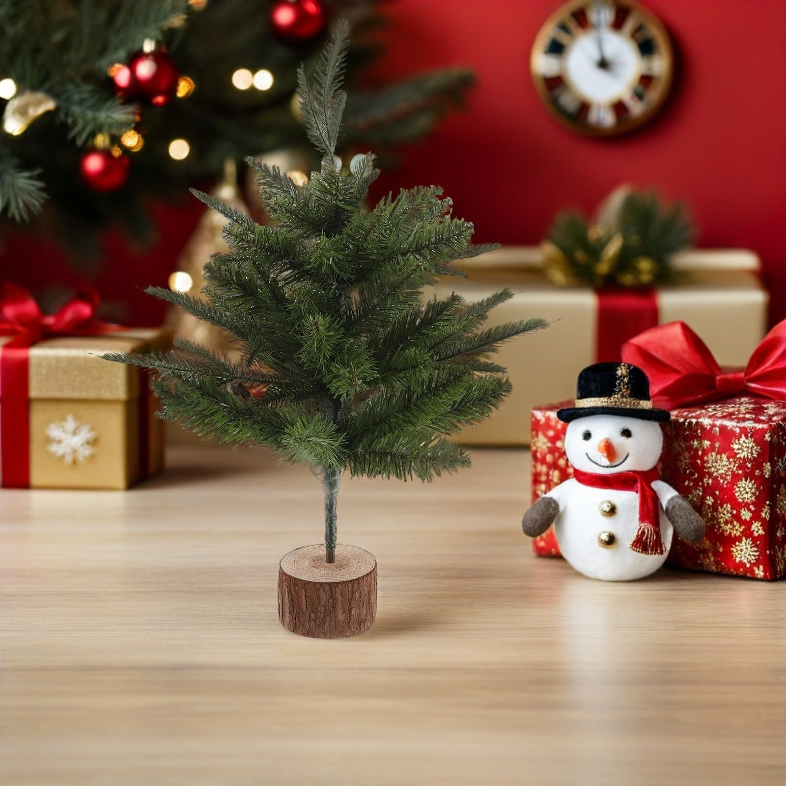 5 Stück Künstliches Tisch Weihnachts Mittelstück 45cm mit