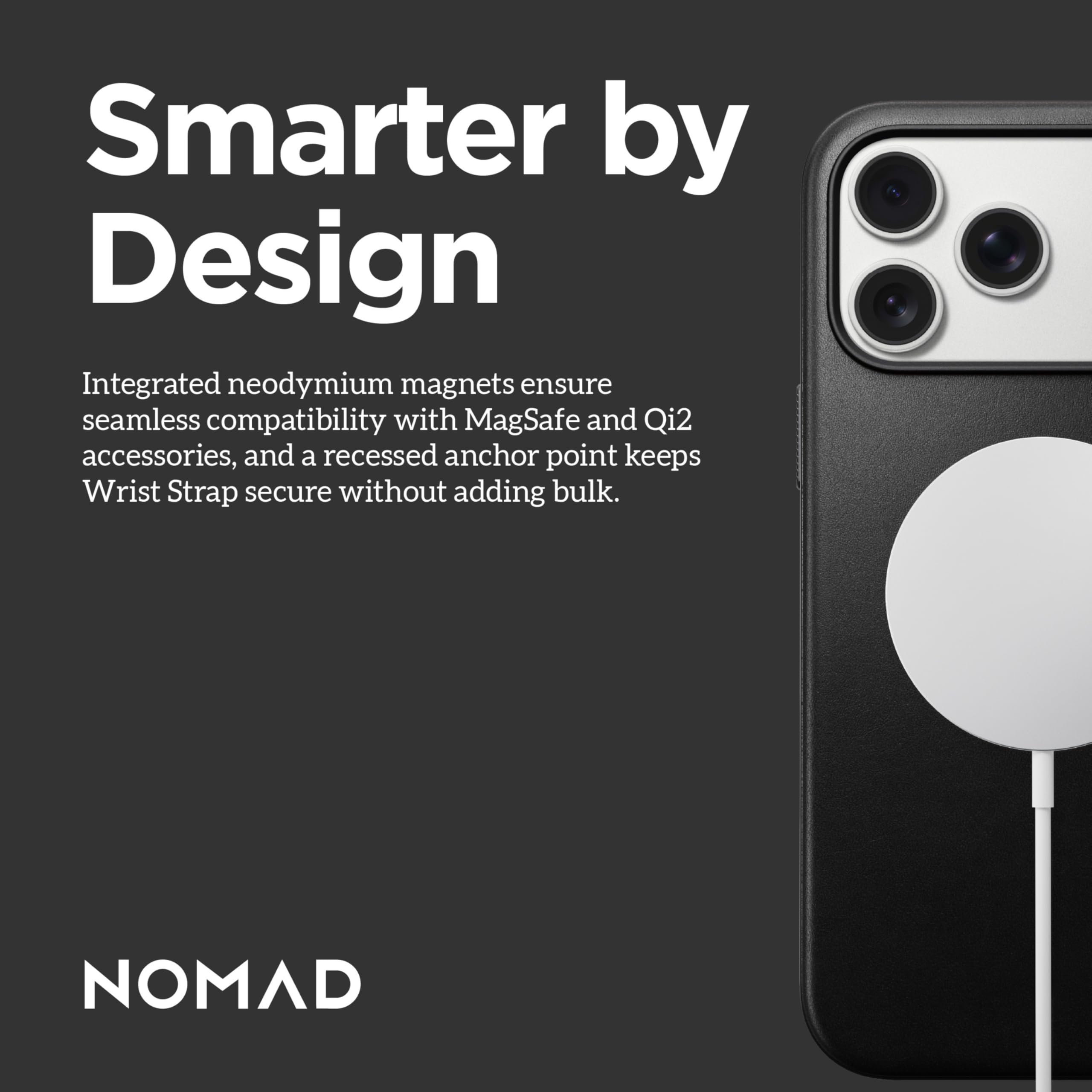 Amazon.com: NOMAD Modern Leather Case Black Compatible with iPhone