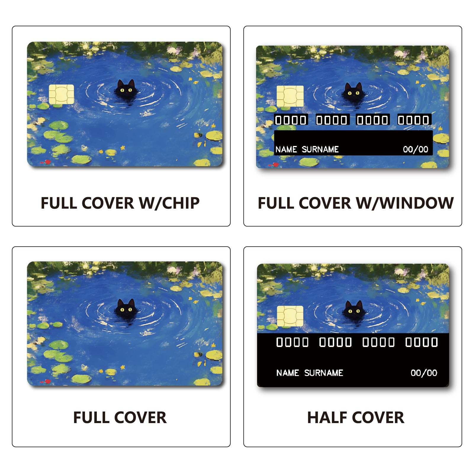 CREATCABIN Adesivi Per Carte Di Credito - Skin Impermeabili Con Stile Margherite, 4 Pezzi - Foto 6