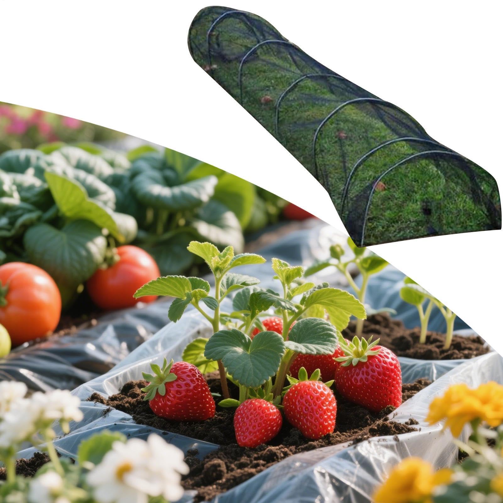 Telo copriaiuole rialzate 300x45x45 cm Protezione Isolante Termica Piante | Tunnel di Crescita Protezione Delle Aiuole Rialzate Da Esterno E Giardino, Adatta A Ortaggi, Frutta, Fiori E