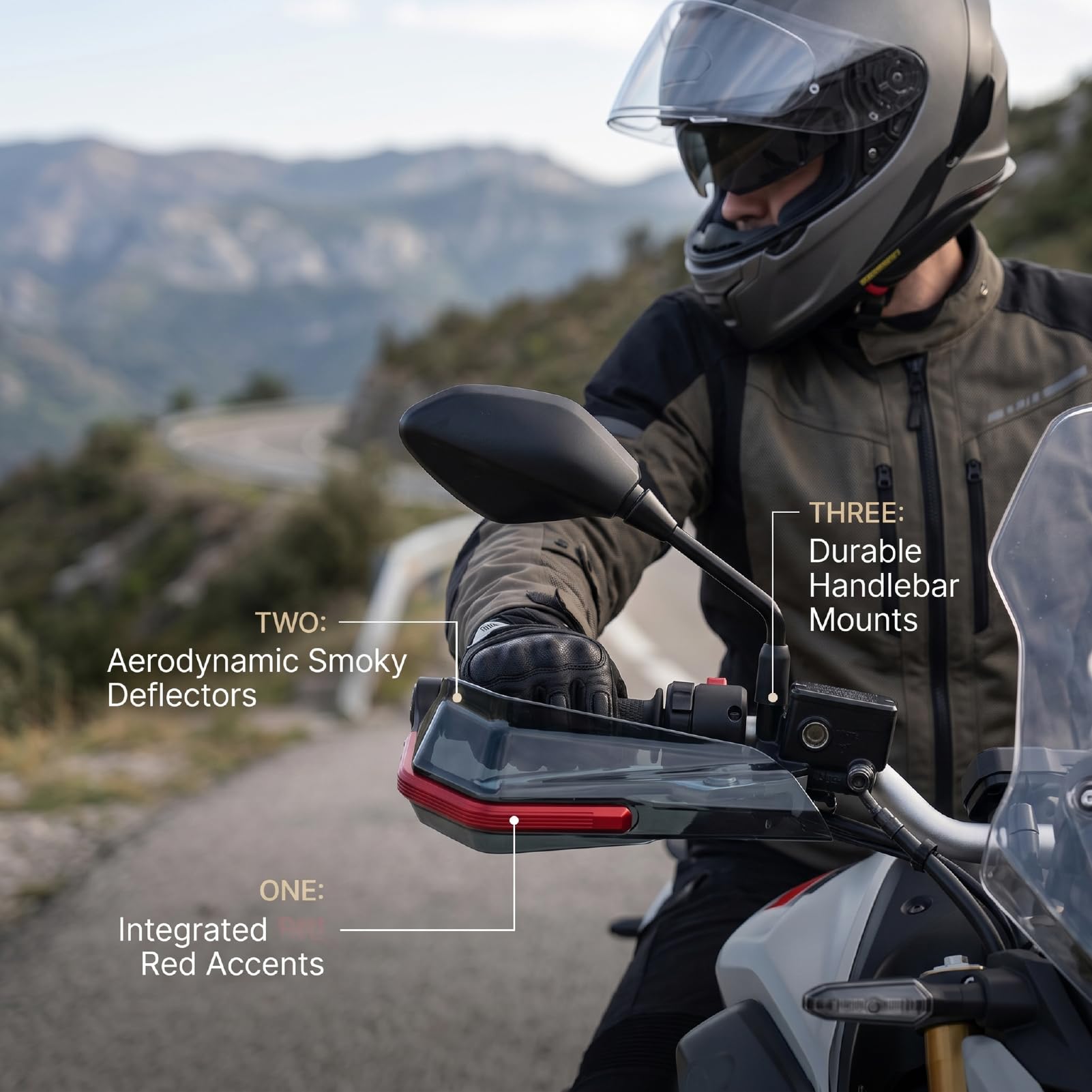 Naroote Osłony Dłoni Motocykla, Wiatroszczelna Osłona Dłoni ze Stopu Aluminium CNC, Zestaw Osłon Motocykla z Uniwersalnym Dopasowaniem, Idealny do Motocykli Terenowych, Quadów i Skuterów, Kierownica