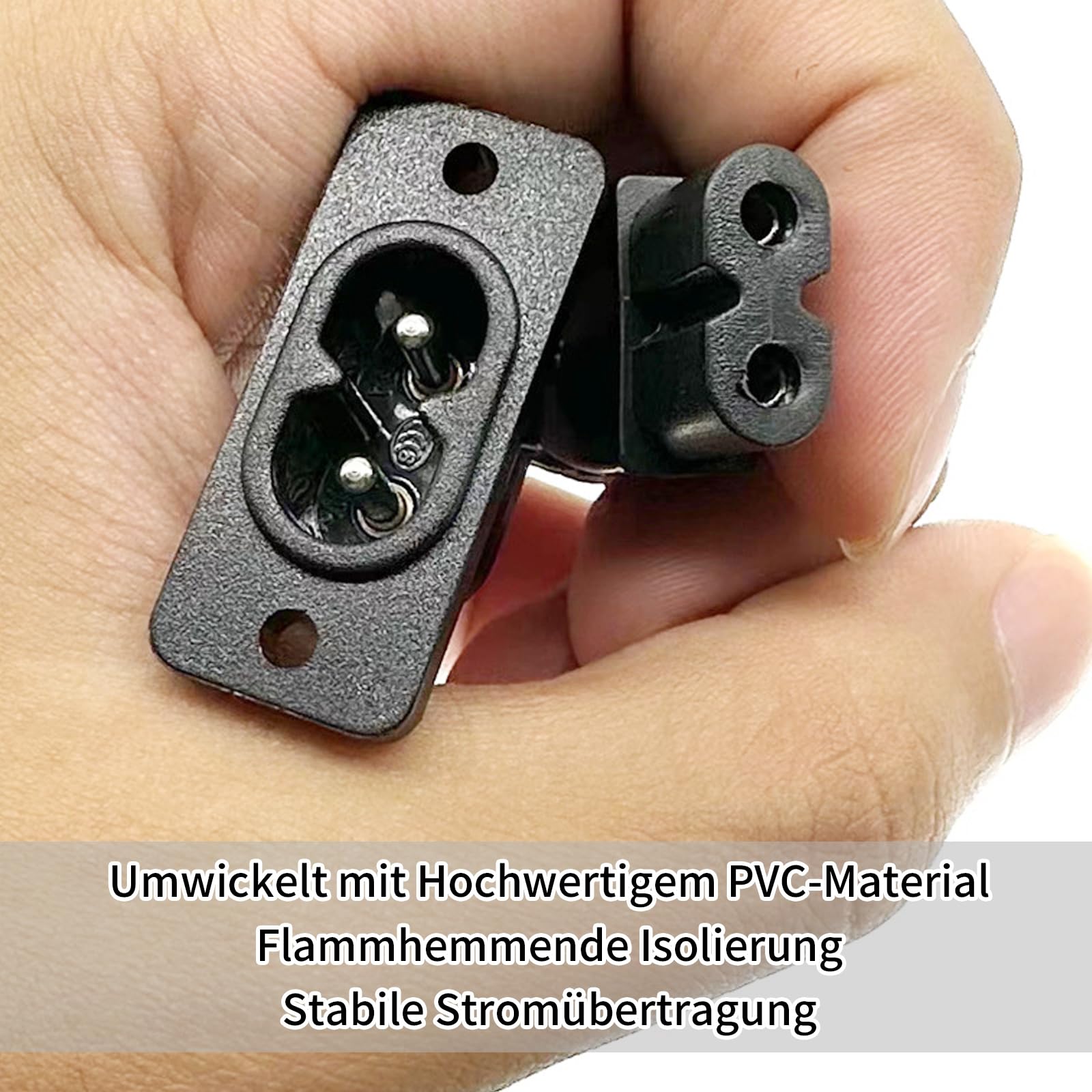 4 szt. IEC320 C8 C7 2-biegunowa wtyczka i gniazdo IEC moduł wlotowy moc złącze gniazdo proste 250 V AC 2,5 A wtyczka urządzenia gniazdko AC adapter montażowy śrubowy