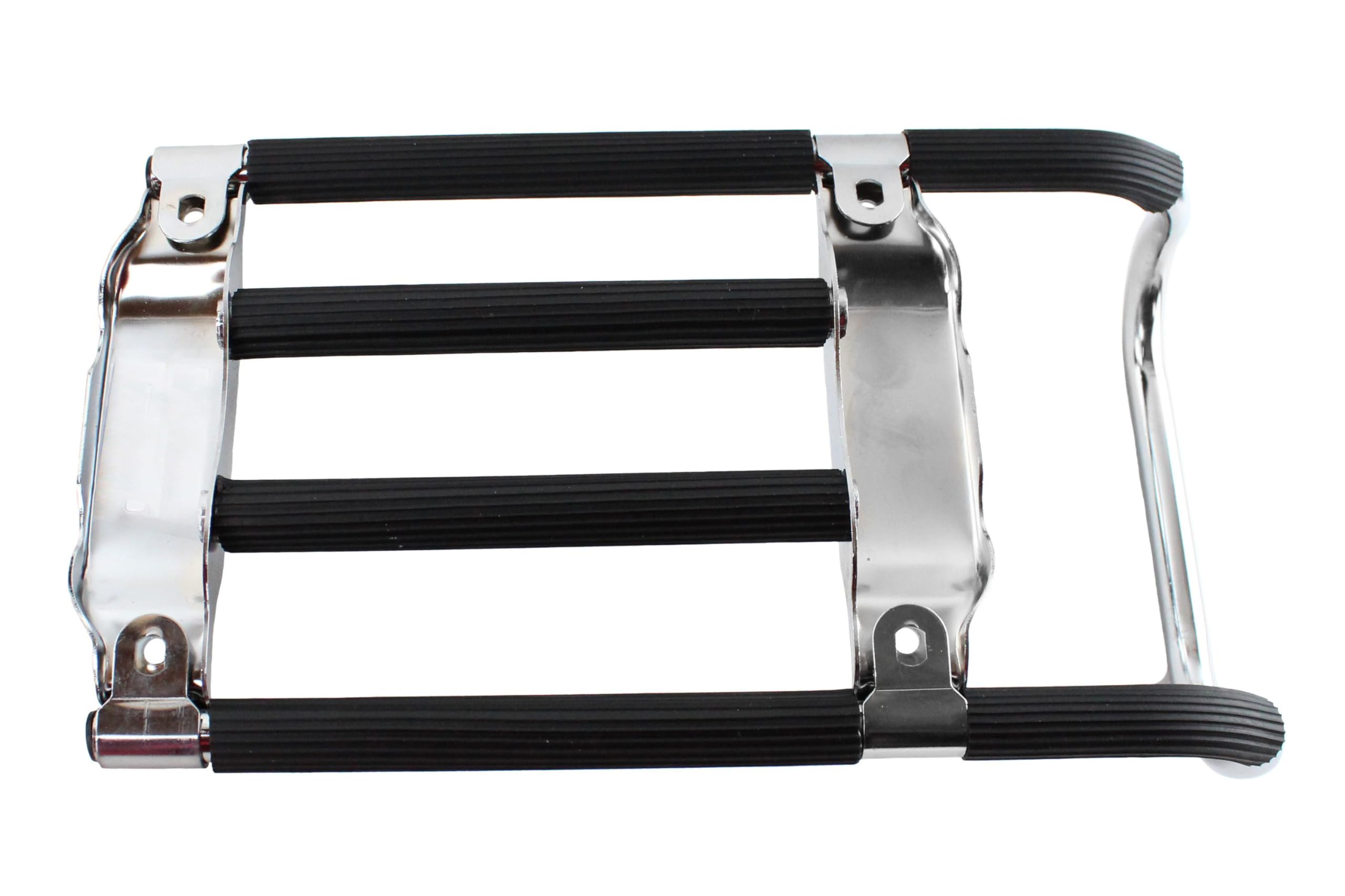 Set Gepäckträger Schwarz Chrom + 4x Distanzstück & Schrauben für Simson KR51-2
