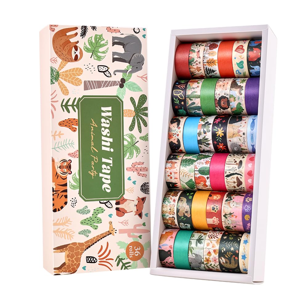Colorful Washi Tape Set - 30 Rolls for Scrapbooking -20