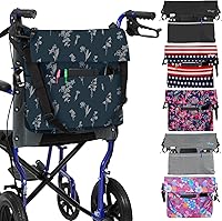 Vista 18 de Vive Bolsa de Accesorios para Silla de Ruedas XL - Impermeable, Resistente a los Arañazos, Doble Costura, Lavable a Máquina para Adultos, Personas