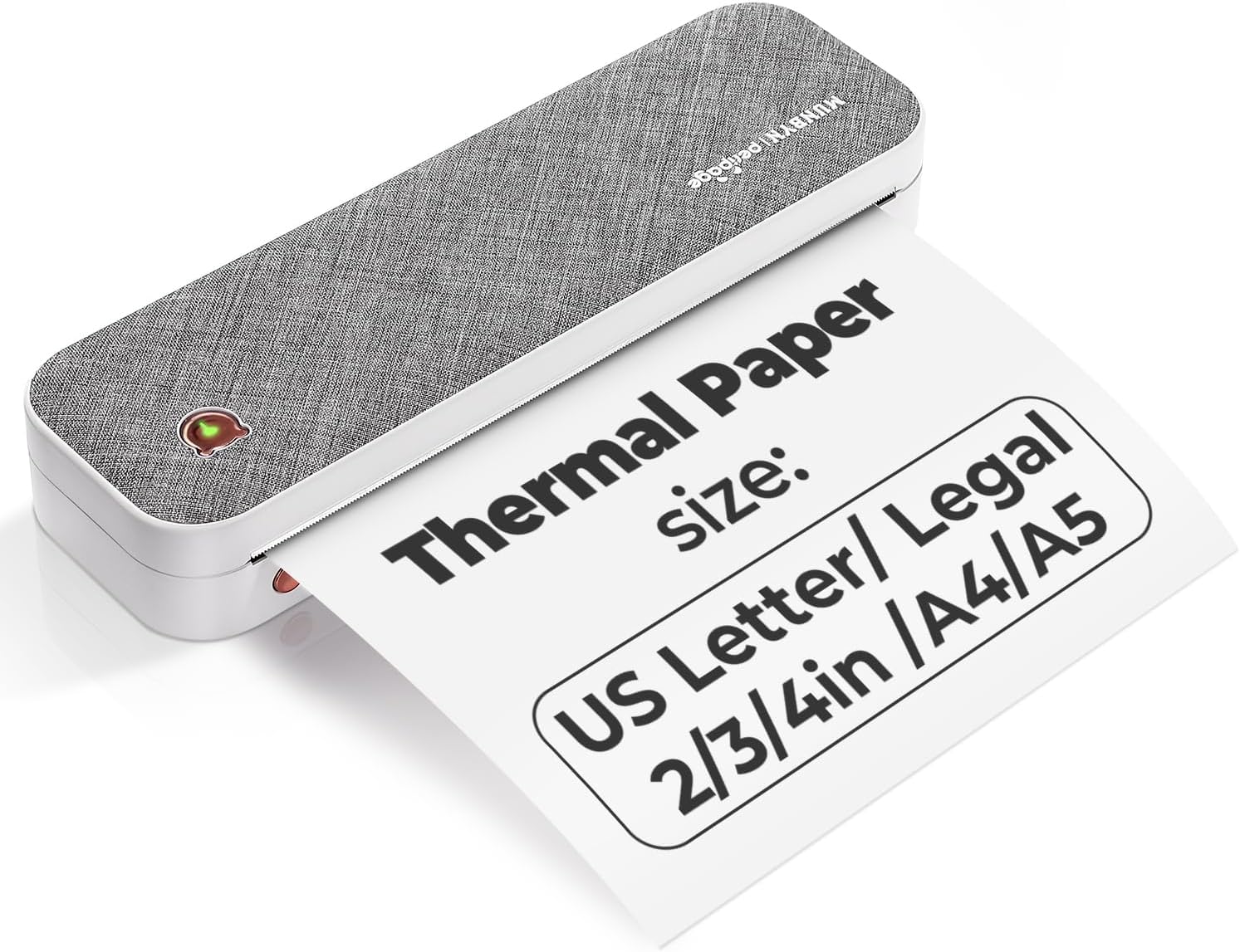 Lifellery Imprimante Portable A4 Imprimante Bluetooth Thermique Mini