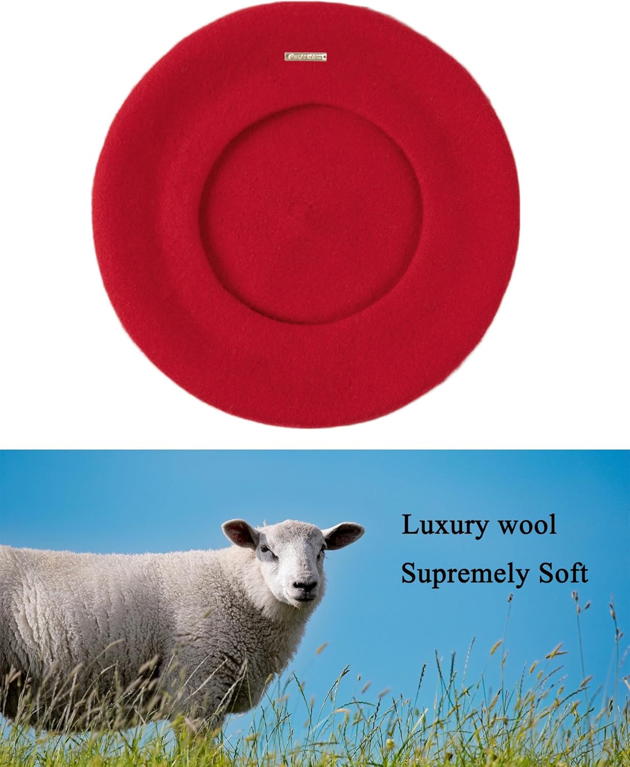 Wool French Berets for Women, Solid Color Beret Hats for Women Girls Lady, Casual and Chic Vintage Painters Hat - Image 3