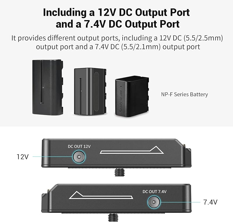 SMALLRIG NP-F Akkumulátor Adapter Plate Lite Sony A7 A9 BMPCC GH5 Z6 Z7