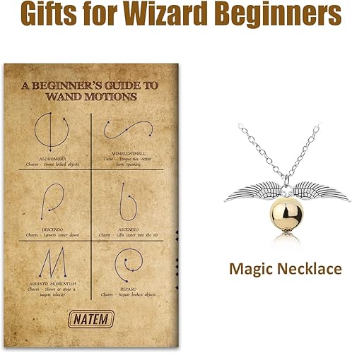 Miniatura 7 de Napto Varita de mago iluminada, varita mágica de brujas para cosplay, accesorios de cosplay de brujería con collar, fiesta de cumpleaños (formable)