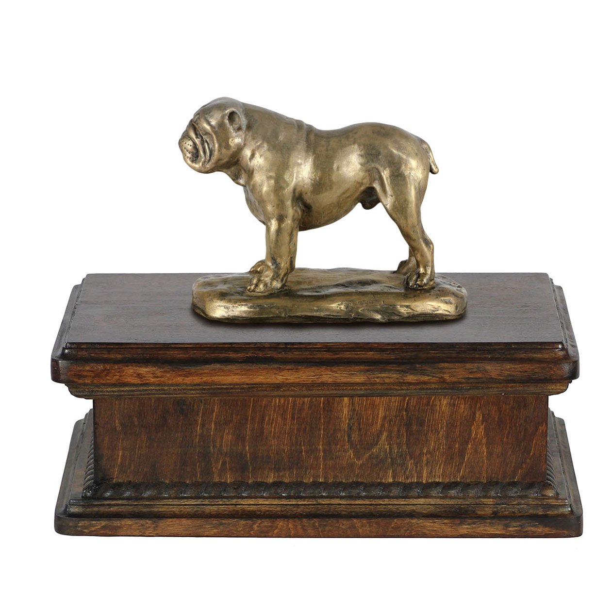 Urne chien Yorkshire sur socle en bouleau - Un mémorial discret pour votre salon