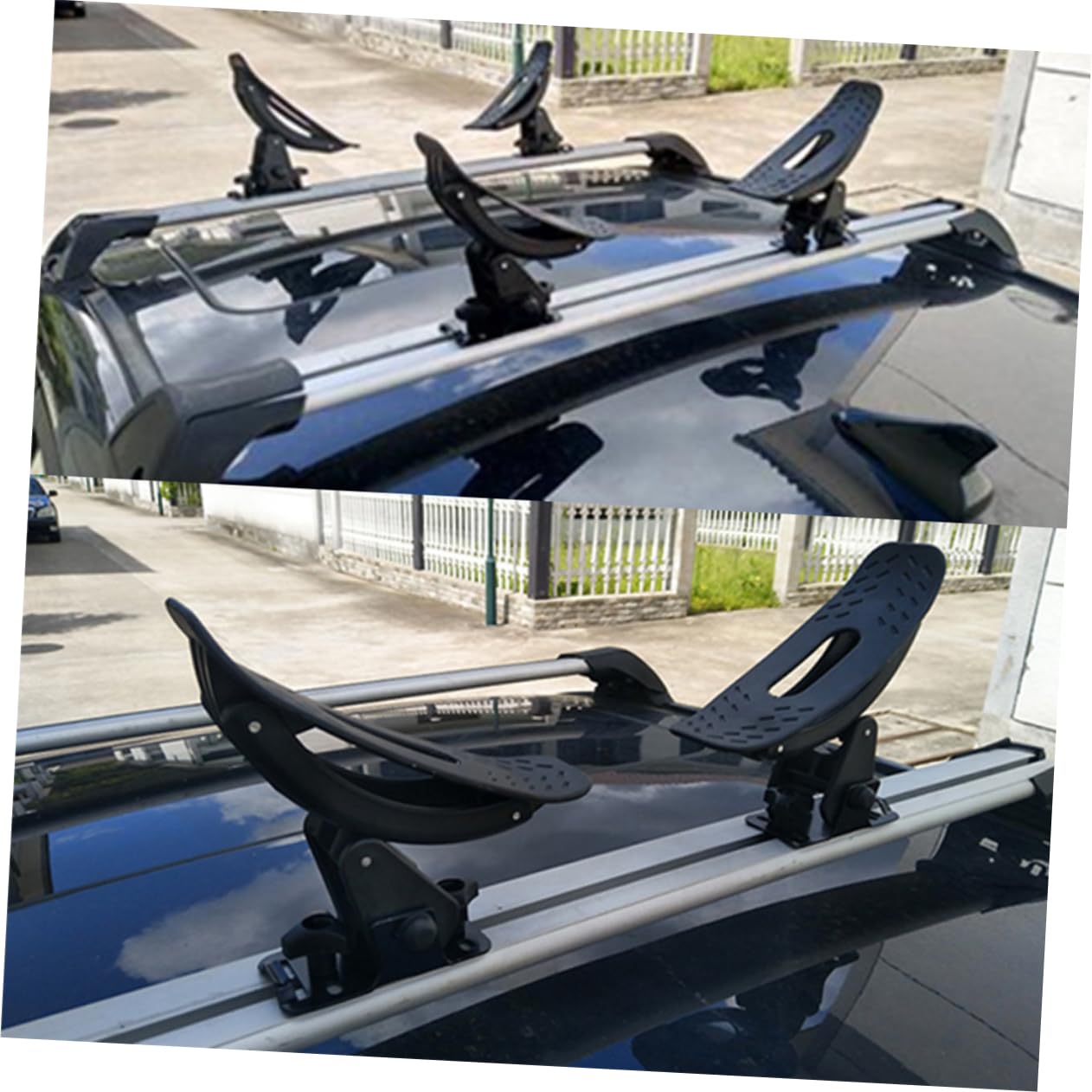 BESPORTBLE Support de Pagaie Couleur Aléatoire pour Kayak et Canoë en Fer Noir Cadre Fixe Sécurisé, Accessoire Pratique pour Transport Automobile