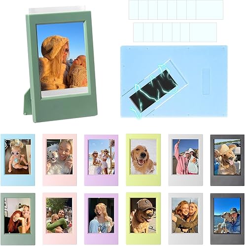 Miniatura 16 de WOGOZAN Mini portarretratos de 2 x 3 para Fujifilm Instax Mini 12/11/99/41/40/SE/EVO. Marcos Polaroid clásicos de 2.15 x 3.4 pulgadas, marco de