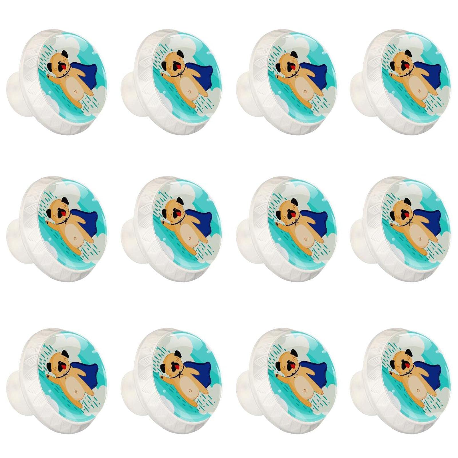 Boutons de placard chien bleu pour égayer la chambre d'enfant et les meubles de cuisine