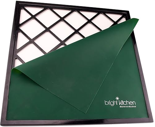 Miniatura 3 de Juego de láminas de silicona de 6 a 14 x 14 pulgadas para alfombrilla antiadherente reutilizable Excalibur Deshidratador Bright Kitchen (6)